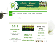 Tablet Screenshot of maddenwomensgolf.org